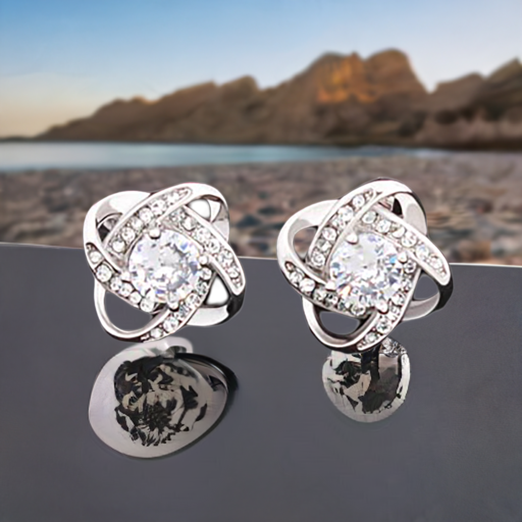 "Add a Touch of Elegance" with Our Love Knot Stud Earrings - Perfect for Any Occasion!