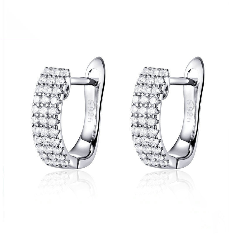 925 silver zircon earrings. Spread Your Wings and Embrace Life's Beauty with 925 Silver Butterfly Earrings