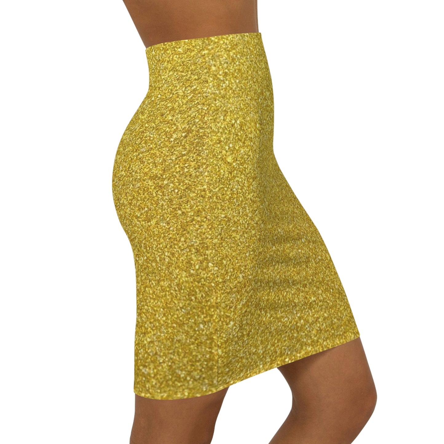 Women's Golden Mini Skirt Made in U.S.A