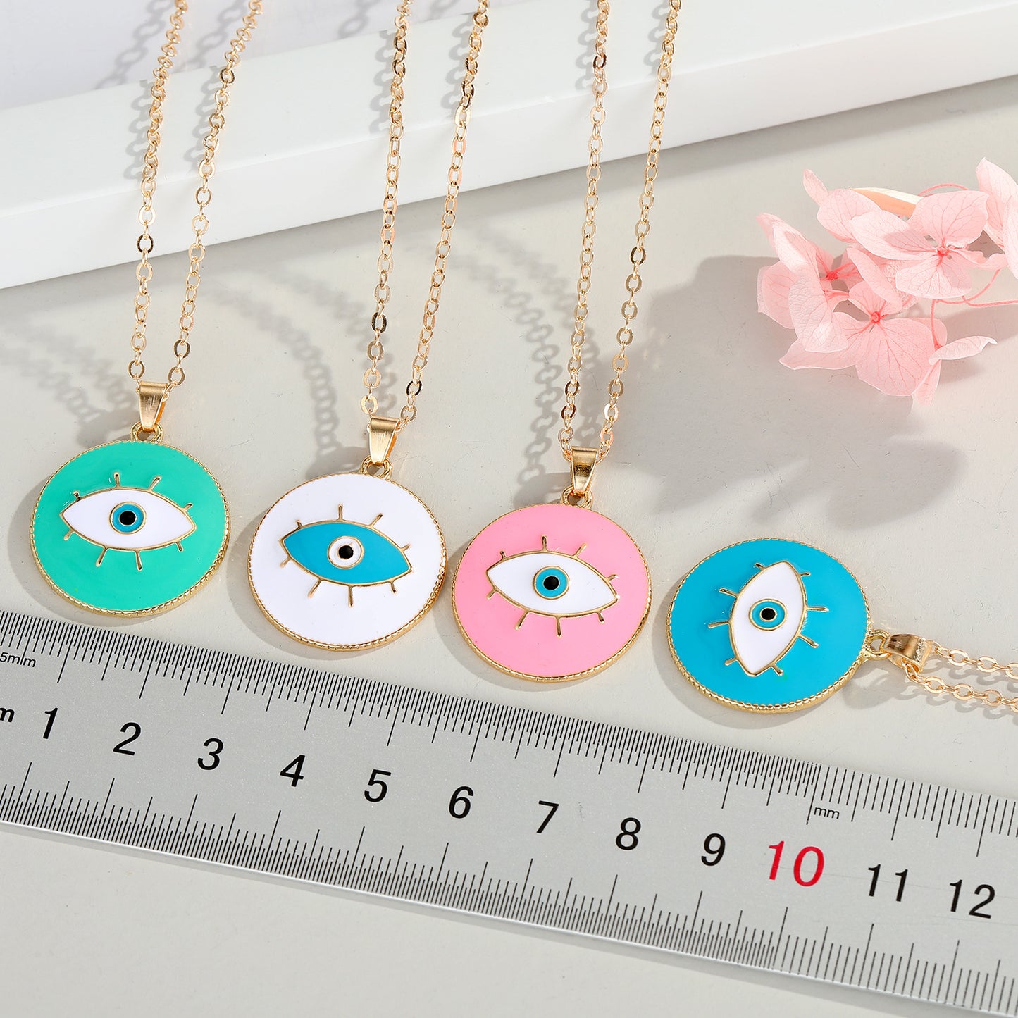 Turkish Blue Eye Pendant Necklace Personality Dripping Eye Necklace