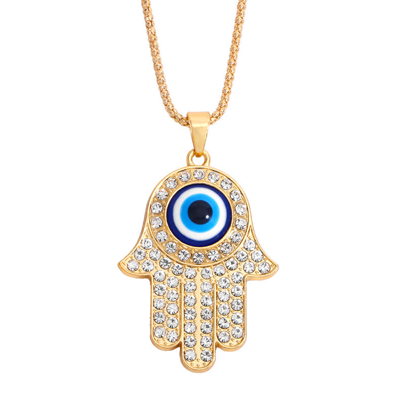 Devil Eye Necklace Turkish Blue Eye Diamond Jewelry