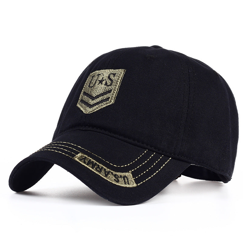 Baseball Cap Men's And Women's Sun Hat Horizontal And Vertical Letter Embroidery