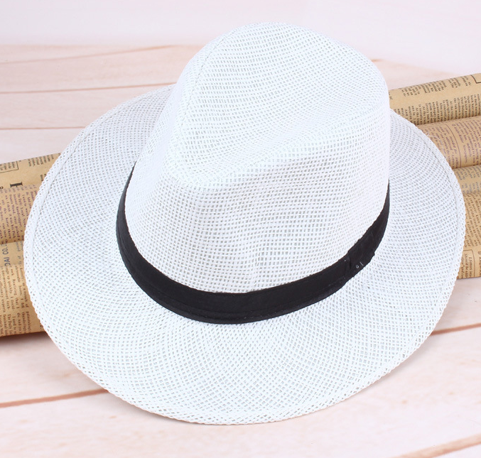 Straw Cowboy Hat Outdoor Sunshade Knight Hat Breathable