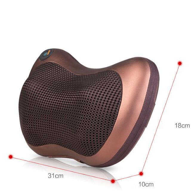 Electric Infrared Heating Kneading Neck Shoulder Back Body Spa Massage Pillow Car Chair Shiatsu Massager Masaj Device