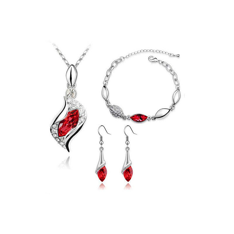 Angel Fairy Horse Eye Zircon Jewelry Set