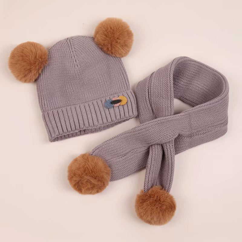 Lovely Wool Hat Solid Color Plush Warm Hat