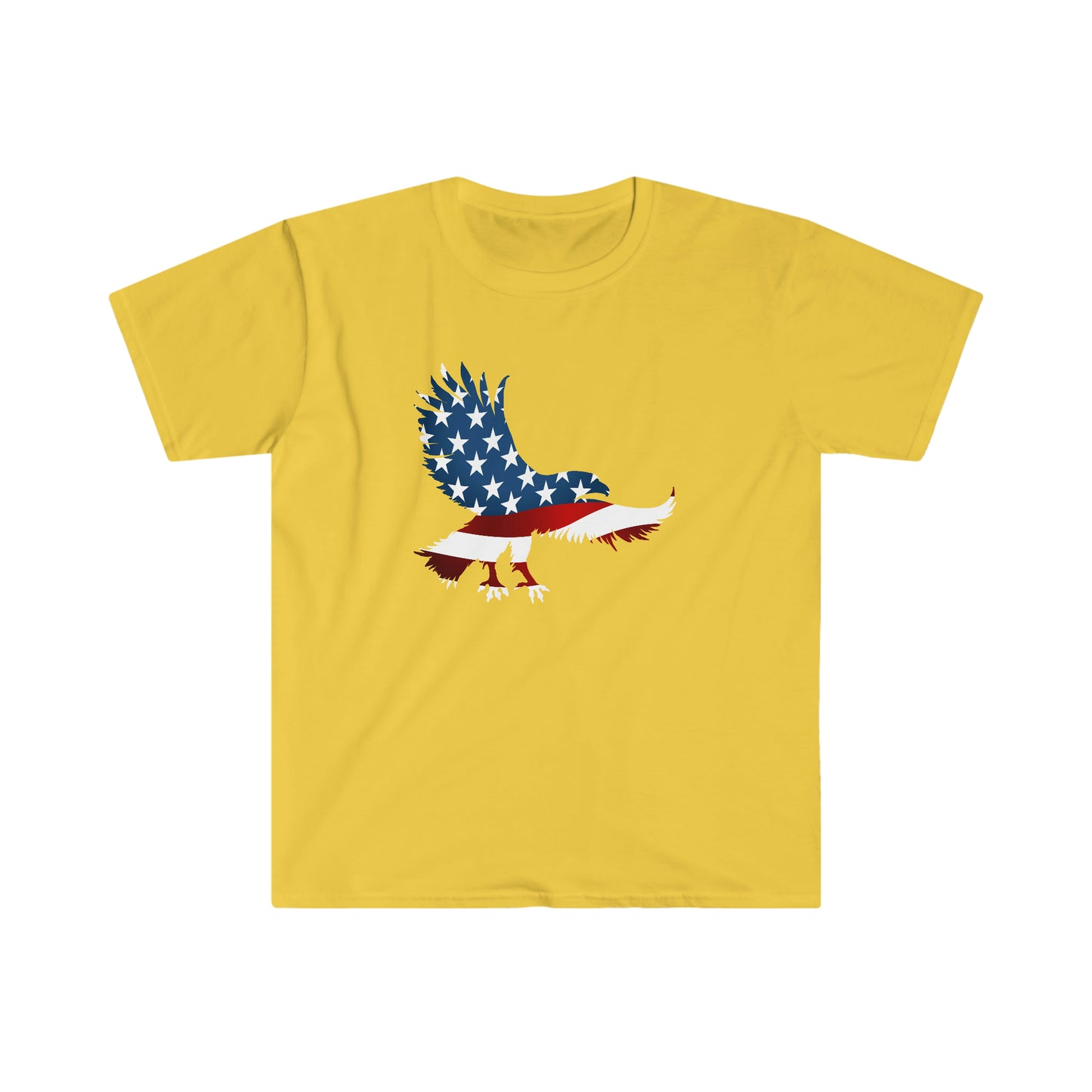 USA Flag Eagle Shirt, 4Th Of July Shirt, Independence Day Eagle T Shirt, Patriotic Shirts, Memorial Day Shirts, Usa Flag Shirts, Usa Shirts,Unisex Softstyle T-Shirt