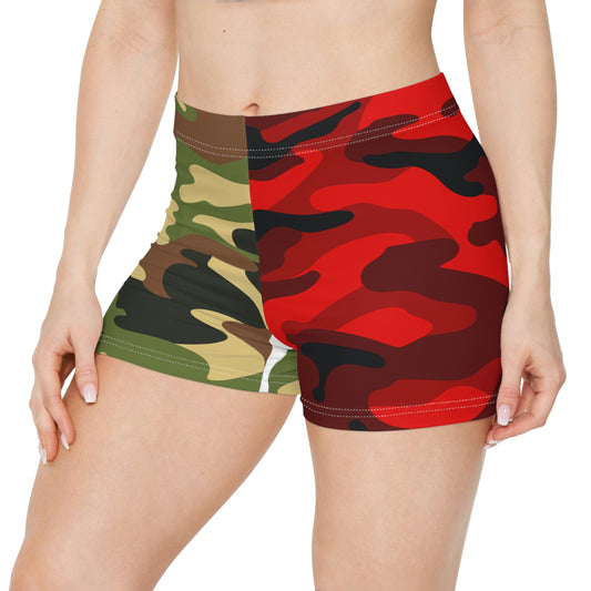 Shorts Women Elevate Your Athletic Performance with Konaloo's Camouflage Women's Shorts - Featuring Warrior Moisture-Wicking Fabric to Handle Heat and High Waist Design for Optimum Comfort and Style!