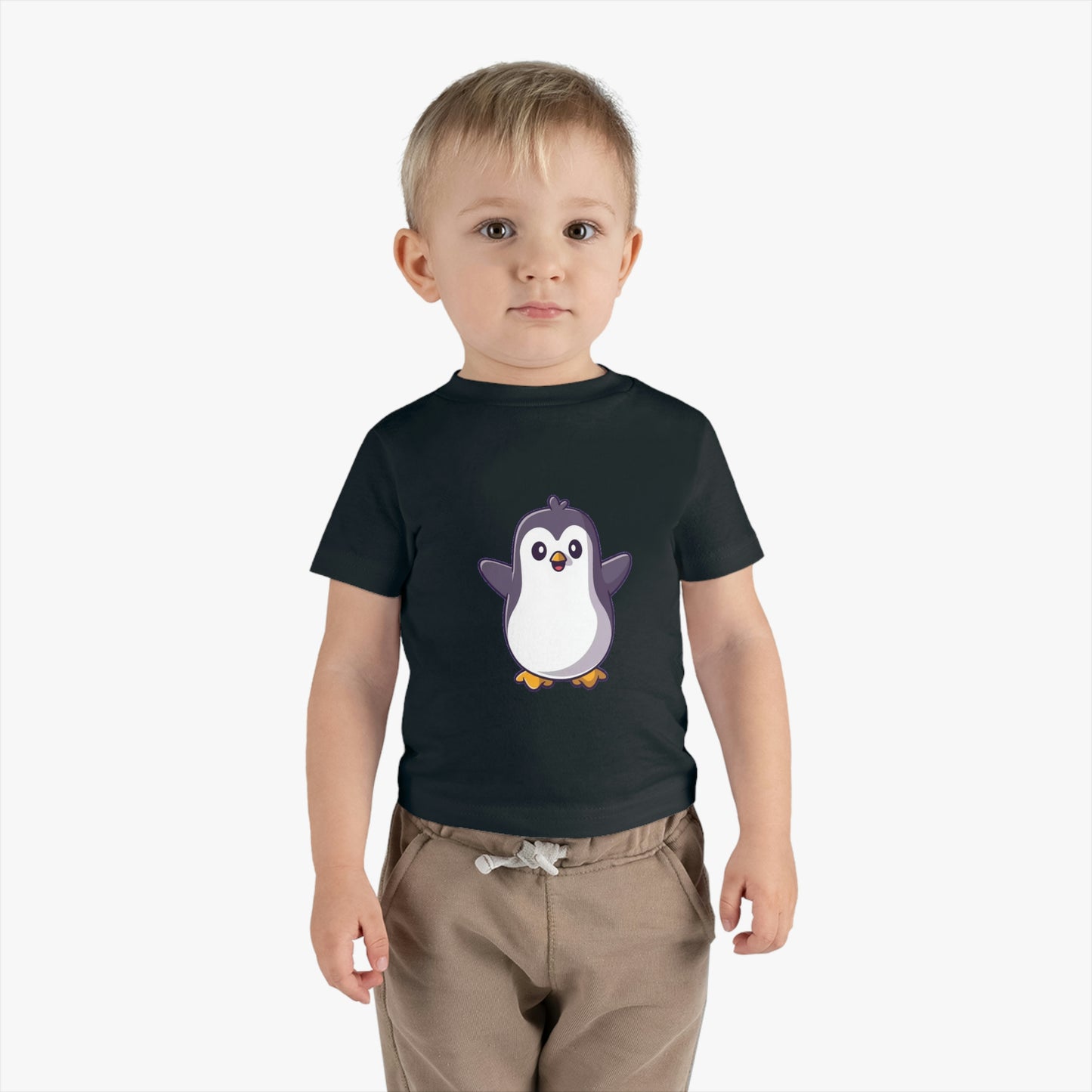 Stay Cool and Cute with Our Adorable Penguin Infant Cotton Jersey Tee