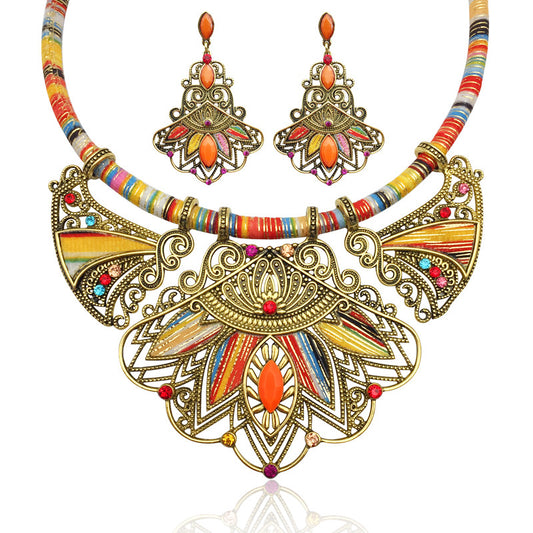 Boho ethnic necklace