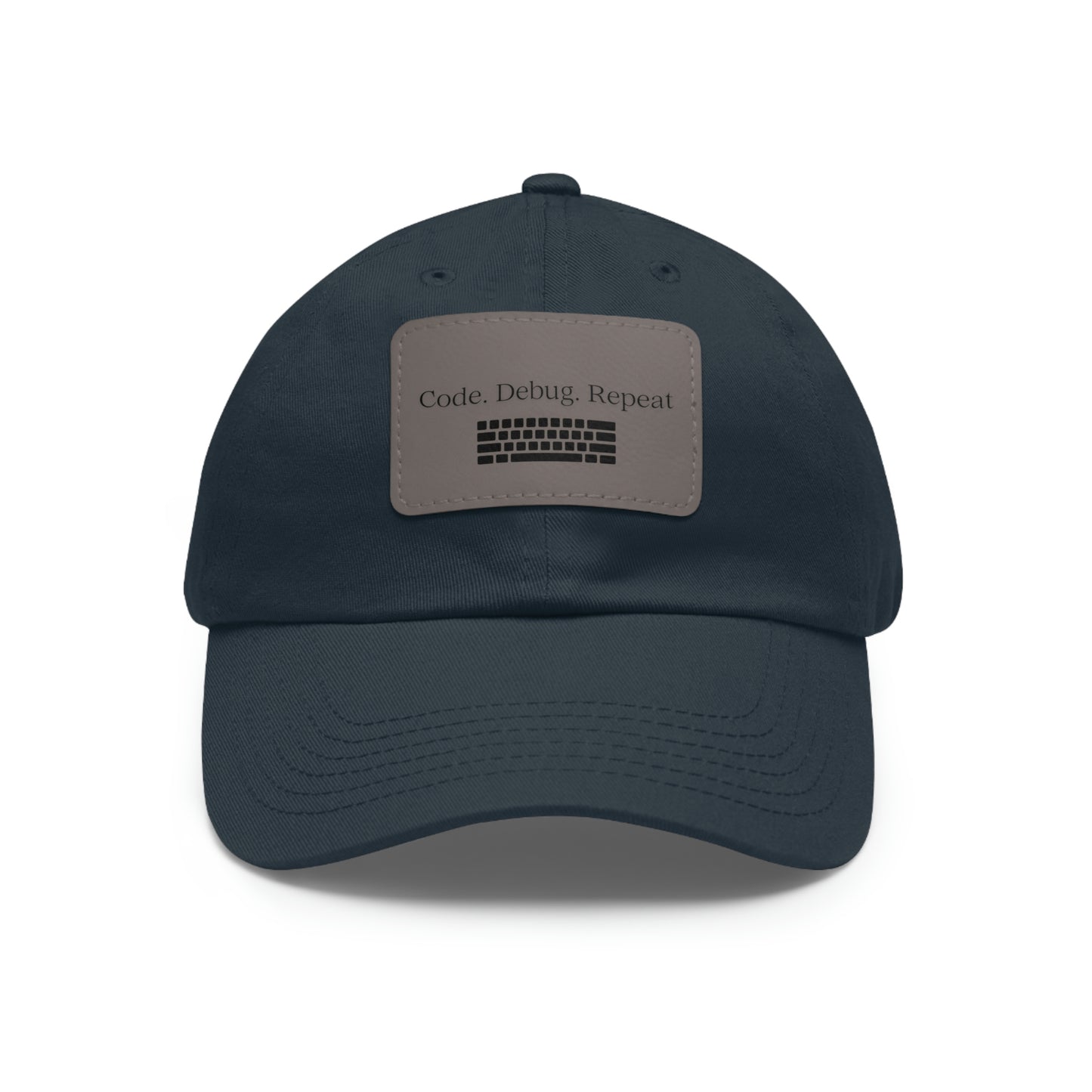 Hat for Code.Debug.Repeat Leather Patch Hat: Perfect for Tech Enthusiasts Baseball Hat Gift