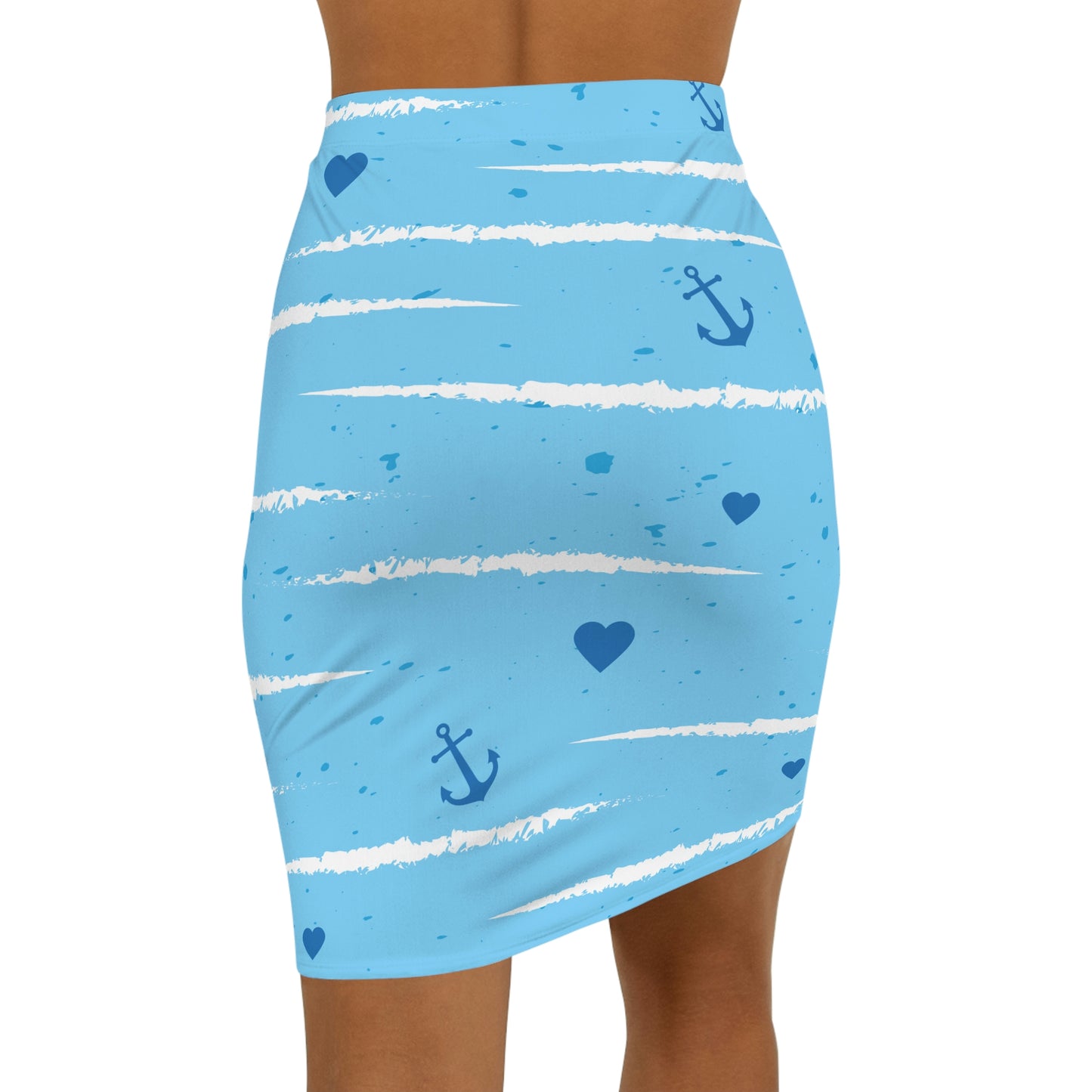 Women's Blue Mini Skirt Made in U.S.A