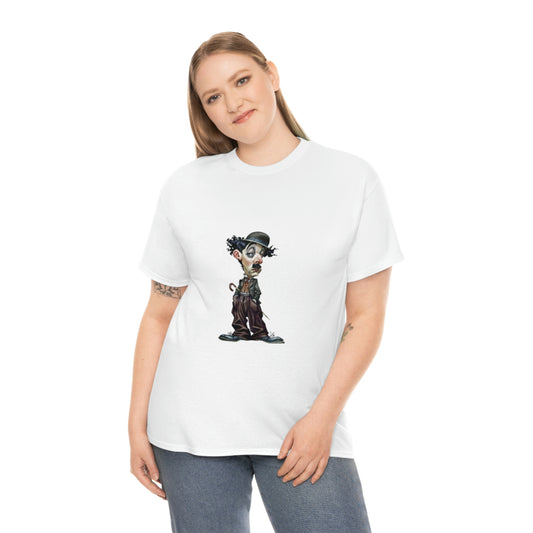 Charlie Chaplin T- Shirt for Women and Men,  Unisex Heavy Cotton Tee