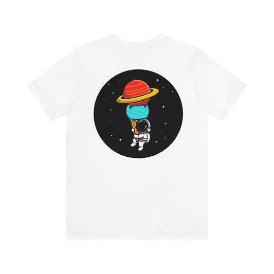 A Comfortable Tee Experience the Comfort of Space with Our Astronaut Spacewalk Ice Cream Adventure Unisex T-Shirt
