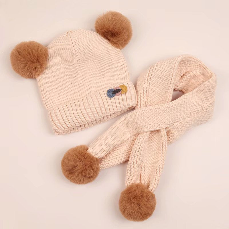 Lovely Wool Hat Solid Color Plush Warm Hat