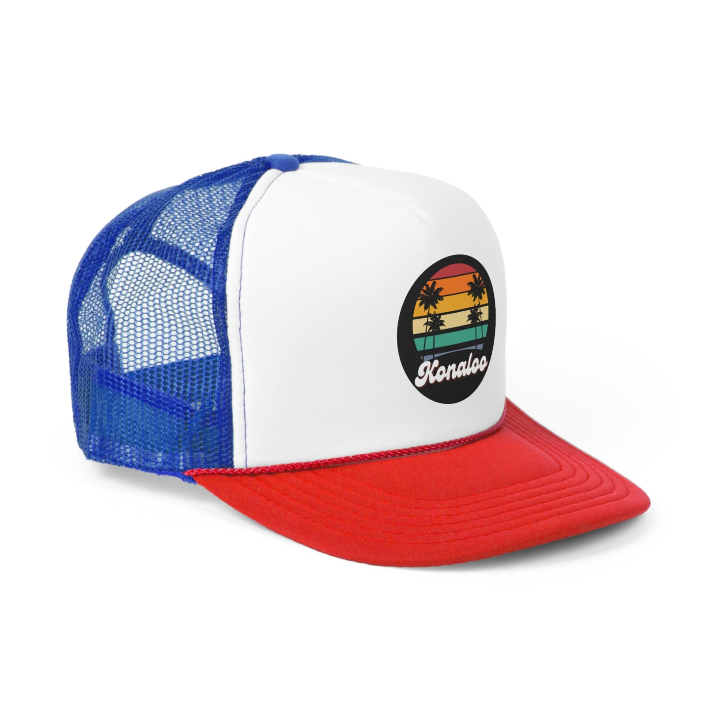 Hat Get Your Retro Vibes On with Our Trucker Caps - Featuring Palm Tree Shadows