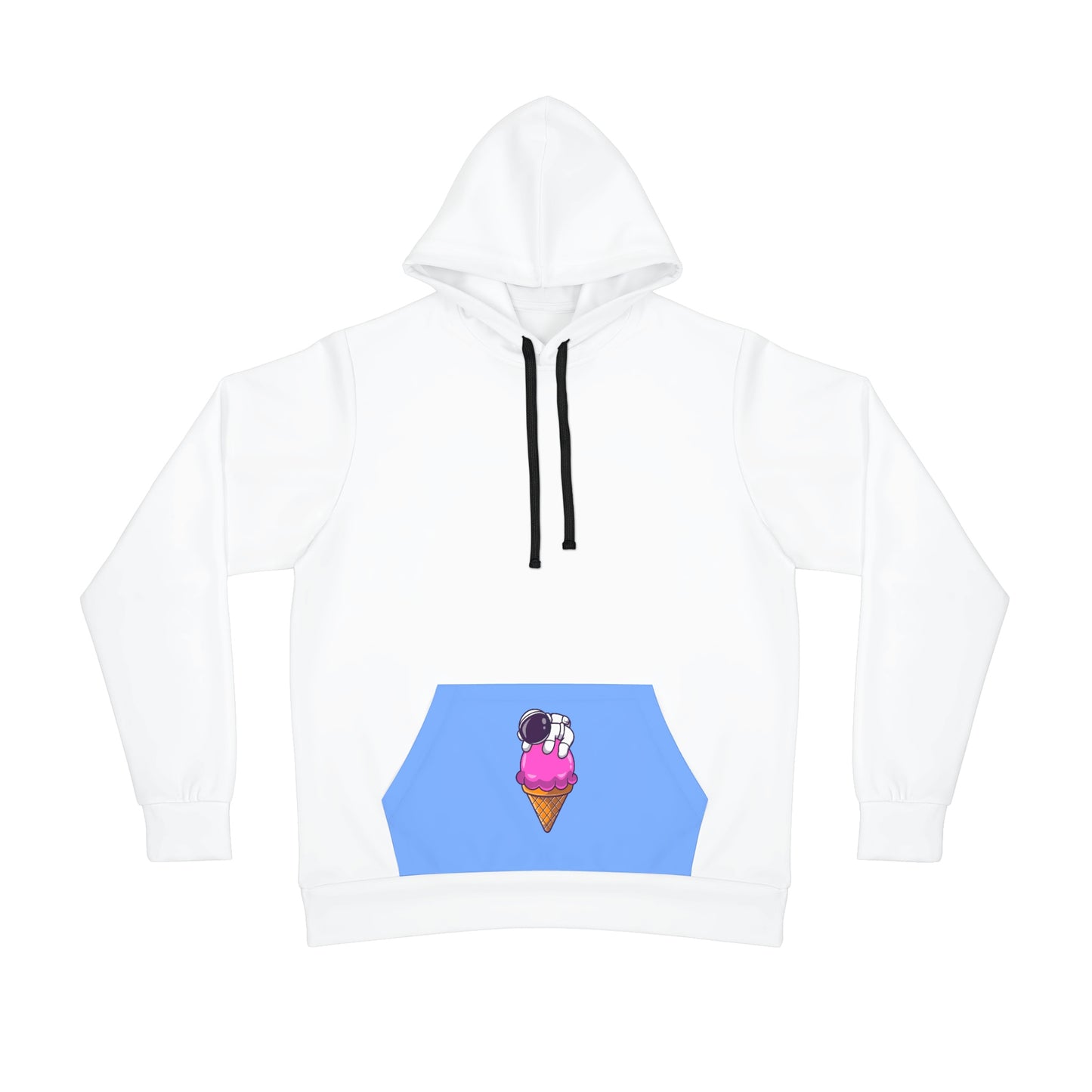 Chill Out with Our Cosmic Snoozer Astronaut Sleeping on Ice Cream Hoodie