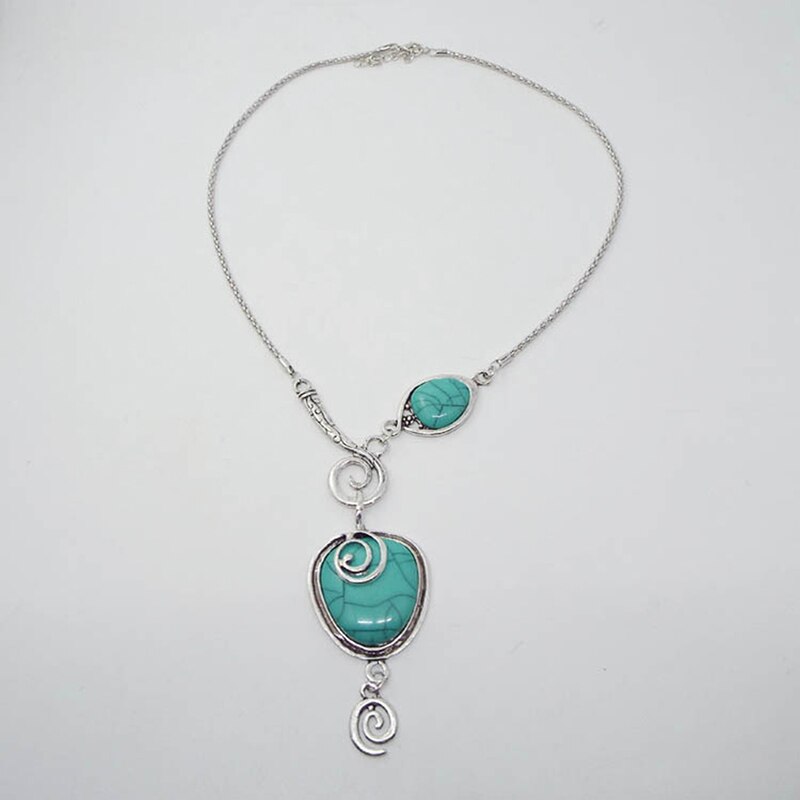 Cracked Turquoise Necklace, Moms Gift,