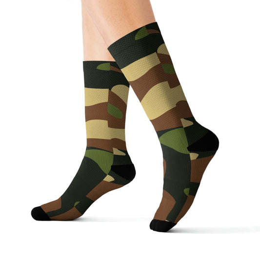 Socks Step Up Your Style with Konaloo's Camouflage Men Sublimation Socks - Perfect for Everyday Wear or as a Unique Gift!