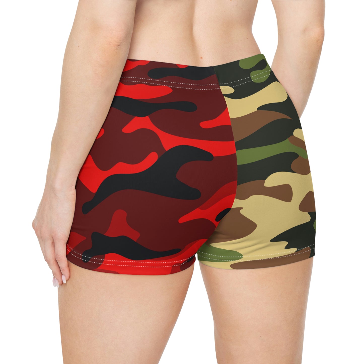 Shorts Women Elevate Your Athletic Performance with Konaloo's Camouflage Women's Shorts - Featuring Warrior Moisture-Wicking Fabric to Handle Heat and High Waist Design for Optimum Comfort and Style!