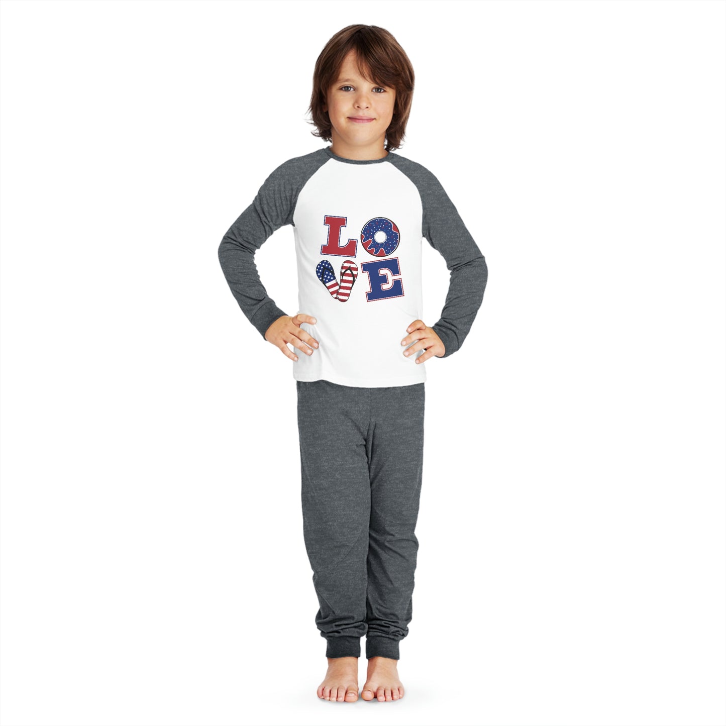 Spread Love with Our Adorable 'Love' Kids Pajama Set - A Comfy and Cute Addition to Your Little One's Sleepwear Collection