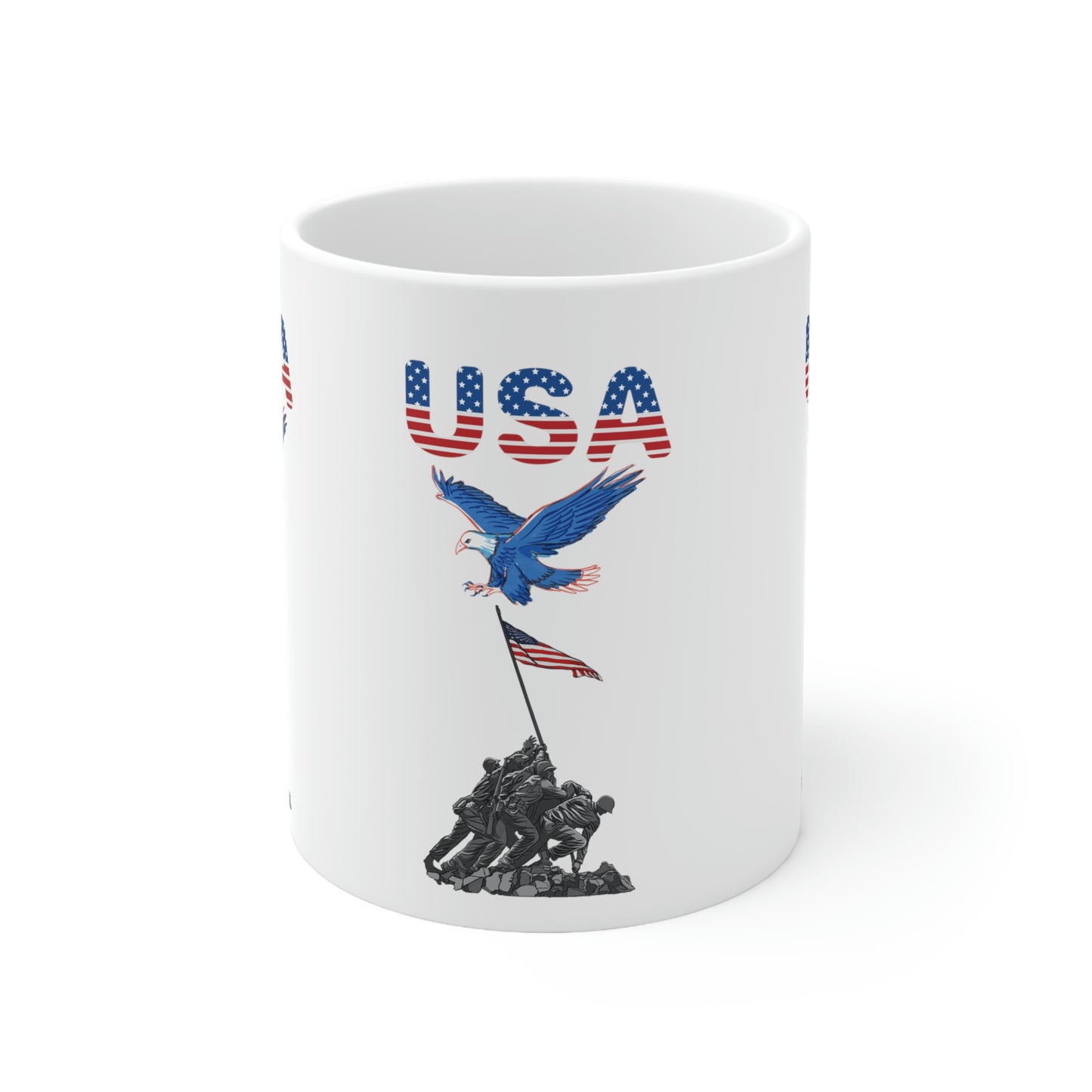 U.S.A flag Freedom coffee Tea Ceramic Mug 11oz, Great Gift, Independence day , chocolate lovers