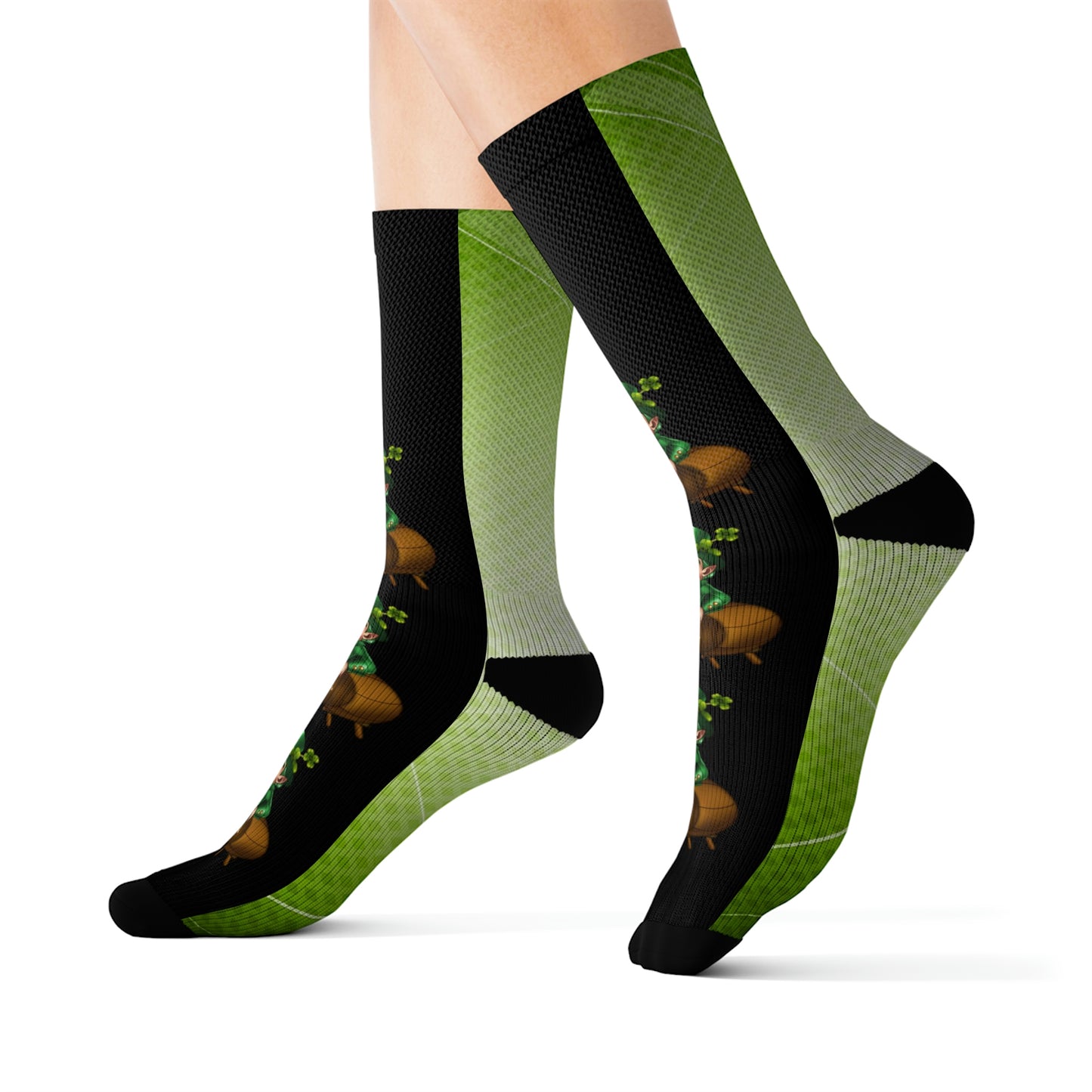 Socks Customizable St Patrick's Day Socks, Lucky Hat Socks, W Irish Funny Socks, Leprechaun Socks, Shamrock Socks, Irish Gift For Men, Lucky Gift Men Sublimation Socks, St. Patrick's sucks for Men, Irish