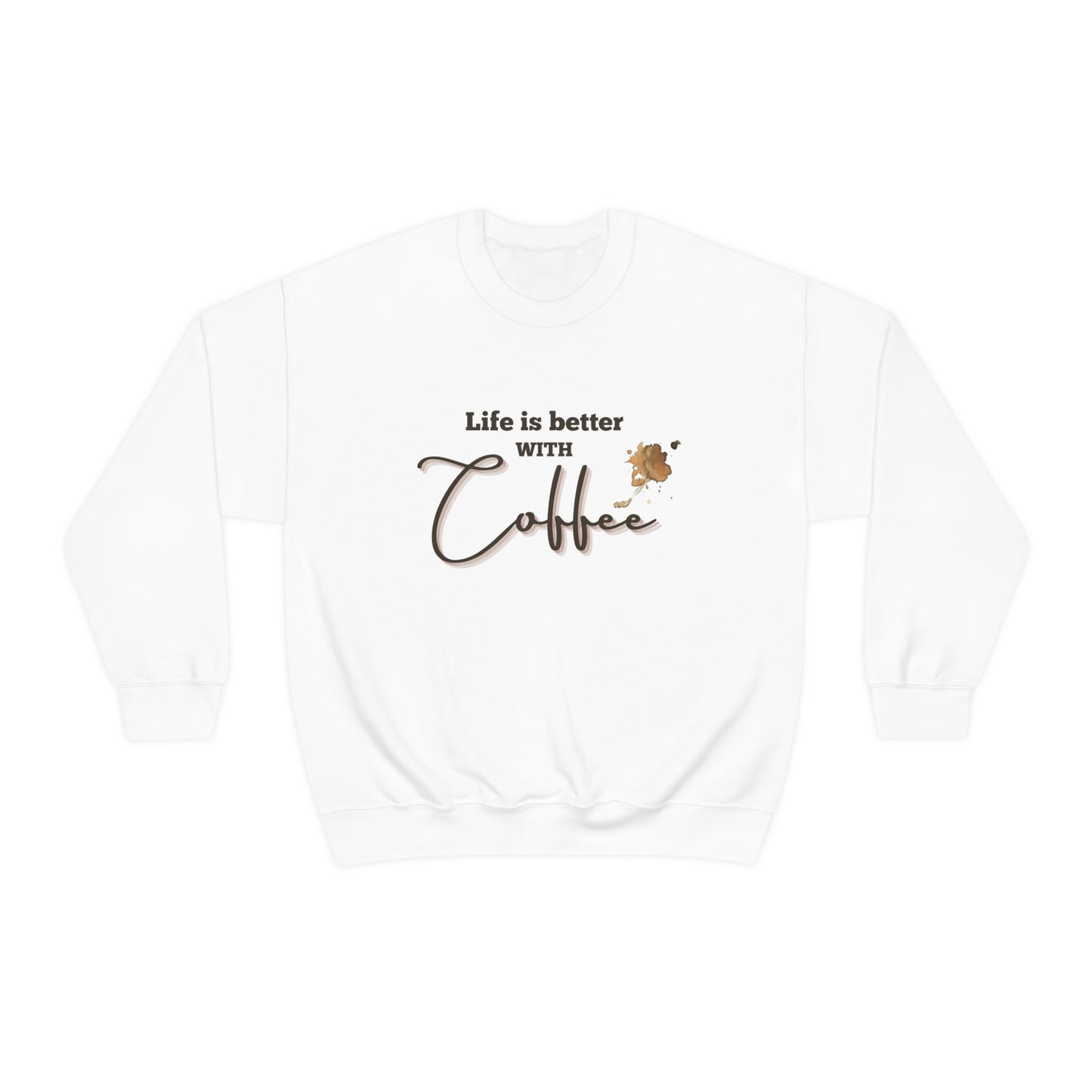 Sweatshirt Experience the Joy of Coffee with Konaloo's Unisex Heavy Blend Crewneck Sweatshirt - Perfect for Coffee Lovers!