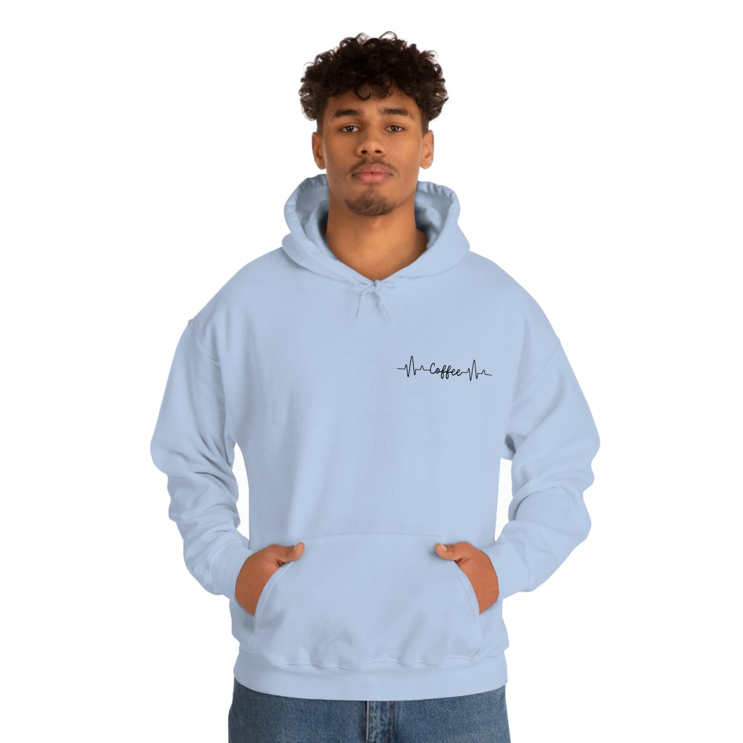 Hoodie Treat Yourself to Cozy Comfort and Caffeine with Our Lifeline Coffee Hooded Sweatshirt - Perfect for Any Coffee Lover!