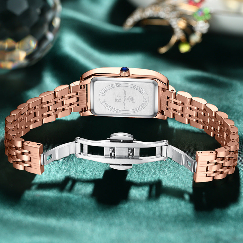 Stay Fashionable and On Time with Our New Ladies Waterproof Quartz Watch - A Must-Have for Every Fashion-Forward Woman