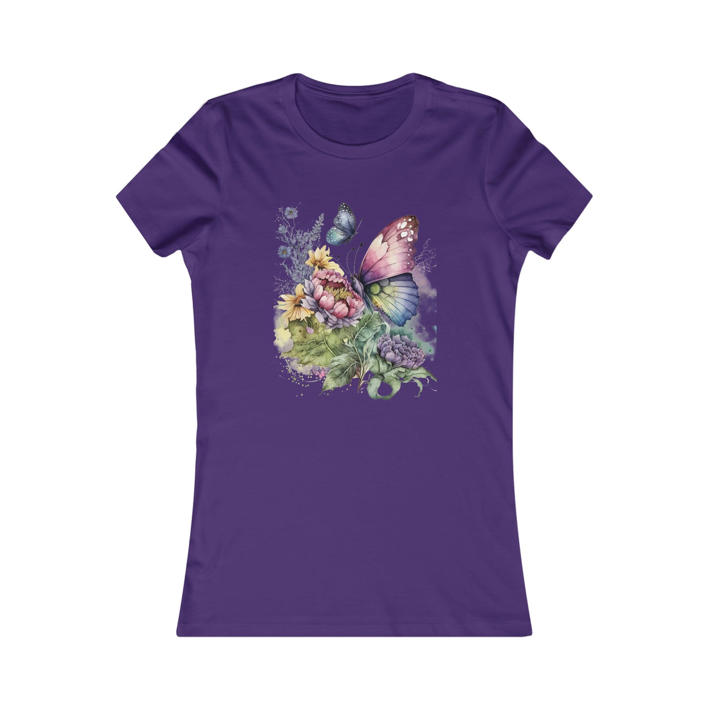 Express Yourself with Our Women's Butterfly Flowers T-Shirt - The Perfect Gift for Fashion-Forward Women and Girls