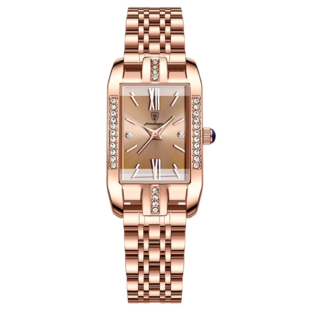 Stay Fashionable and On Time with Our New Ladies Waterproof Quartz Watch - A Must-Have for Every Fashion-Forward Woman