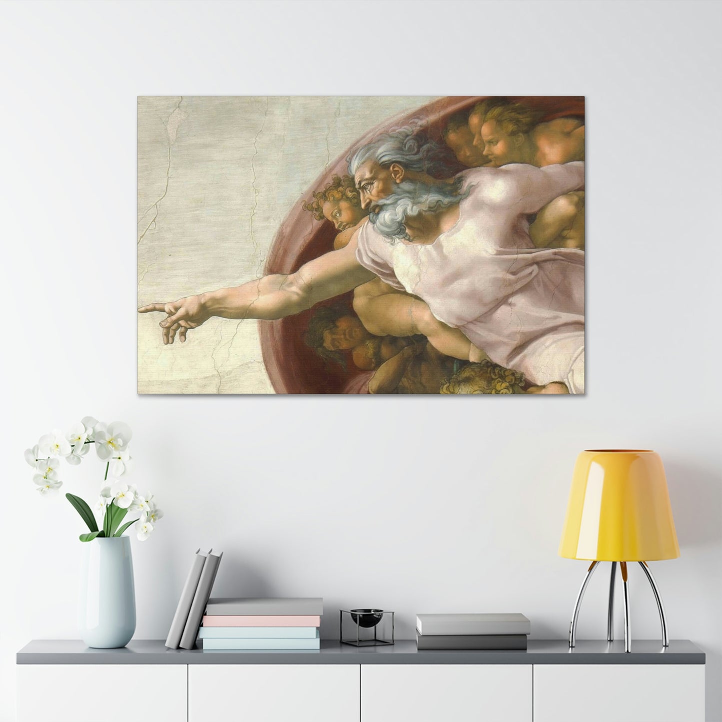 Canvas The Creation of Adam by Michelangelo Buonarroti Gallery Wraps