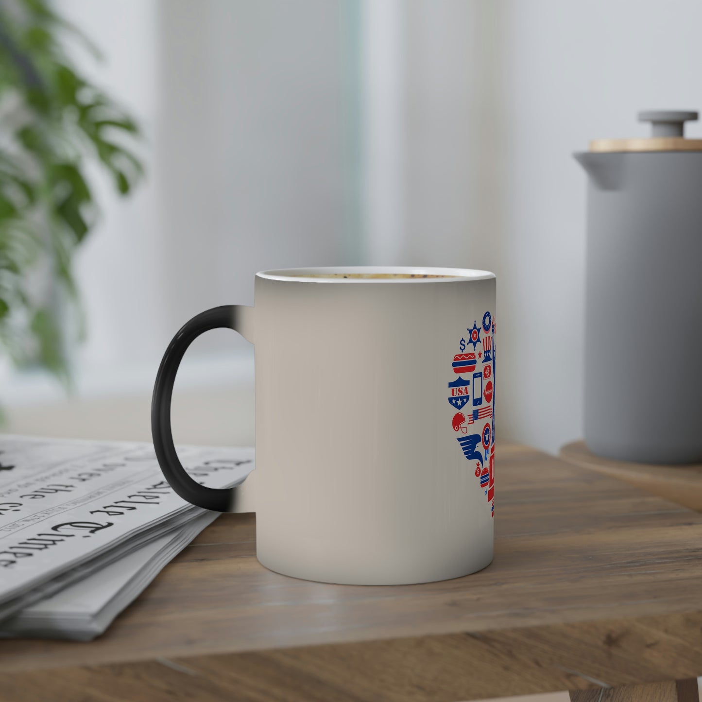 Mug Add Some Fun to Your Morning Coffee Routine with Konaloo's Color-Changing Mug - Perfect for Coffee Addicts and Caffeine Lovers!