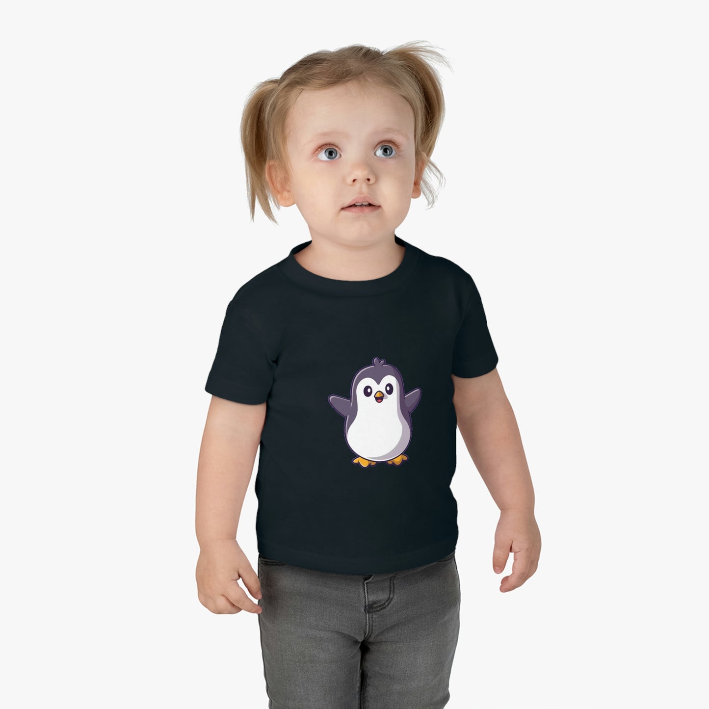 Stay Cool and Cute with Our Adorable Penguin Infant Cotton Jersey Tee