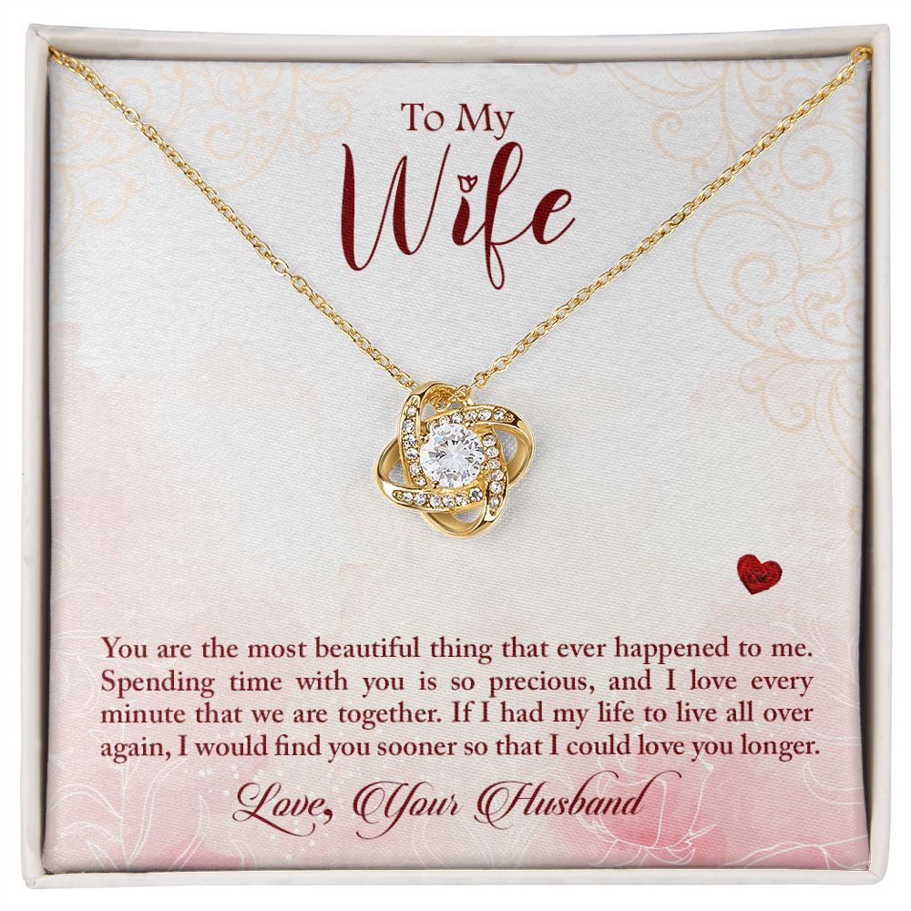 Cherish Your Beloved with Konaloo's To My Wife Necklace: A Thoughtful Gift for Wife's Birthday, Anniversary, Mother's Day, or Any Special Moment!