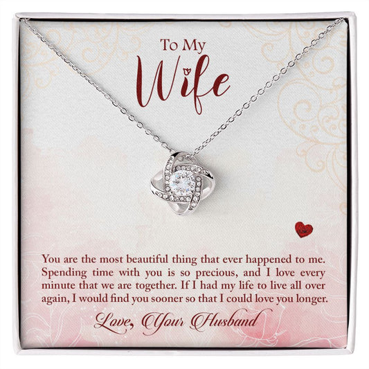 Cherish Your Beloved with Konaloo's To My Wife Necklace: A Thoughtful Gift for Wife's Birthday, Anniversary, Mother's Day, or Any Special Moment!