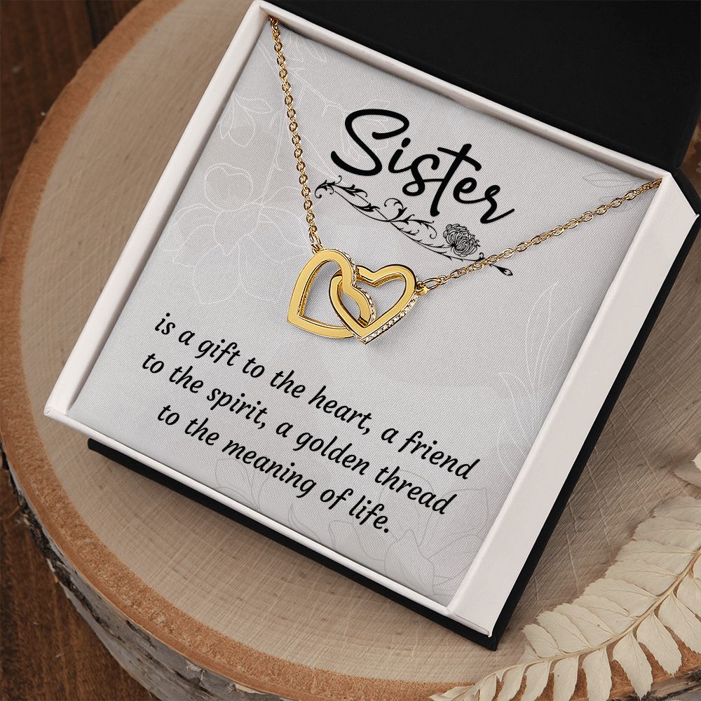 To My Sister: A Heartfelt Gift of Strong Roots Jewelry Set with Tree of Life Mini Heart Pendant Necklace in Sterling Silver - Perfect for Sister Birthday, Sister-In-Law Gift and Best Friend