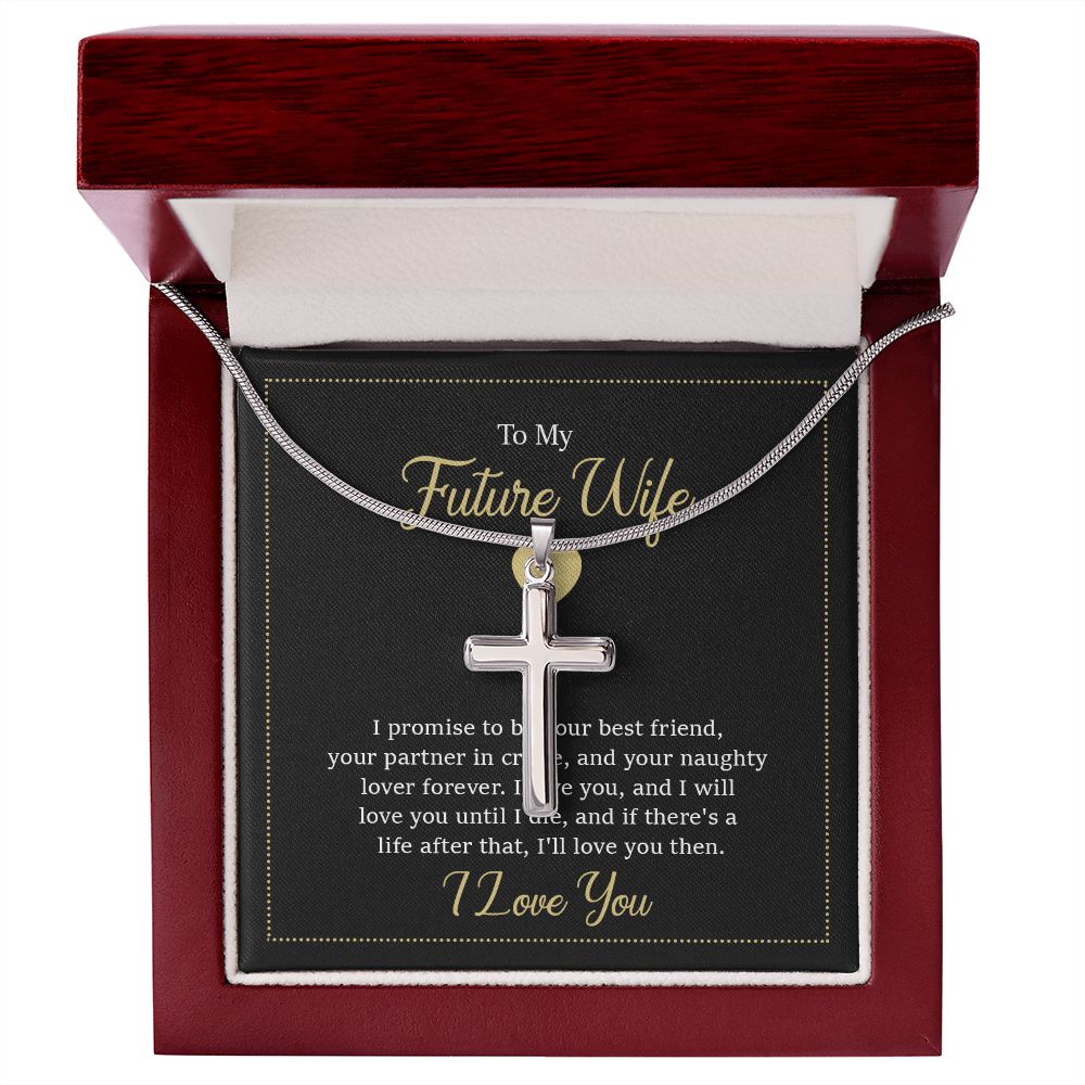 To My Future Wife, God Bless You: A Symbol of Faith and Love in Our Journey Together - The Significance of the Cross Necklace