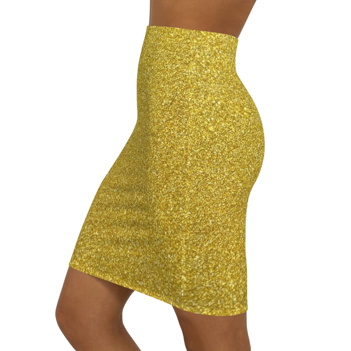 Women's Golden Mini Skirt Made in U.S.A