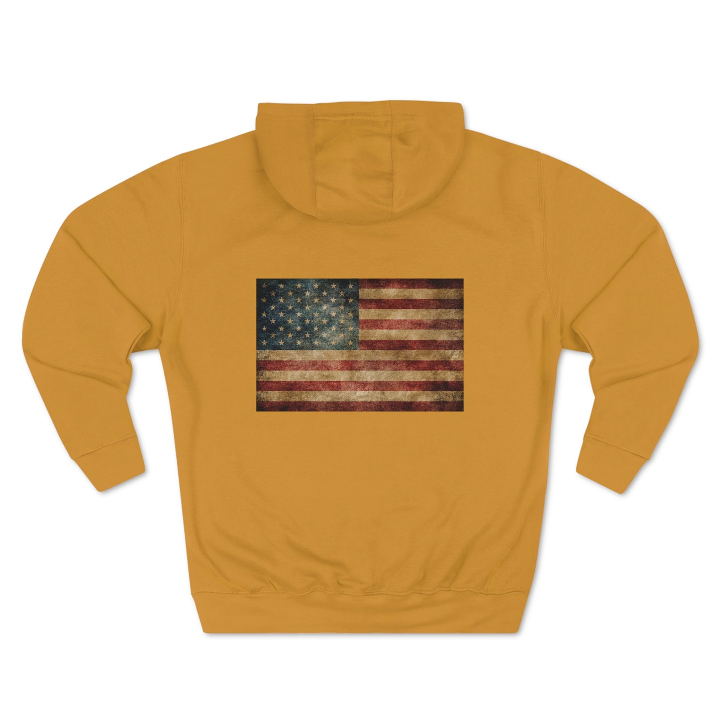 Stay Cool Unisex Premium Pullover Hoodie with American Flag and Dog Print