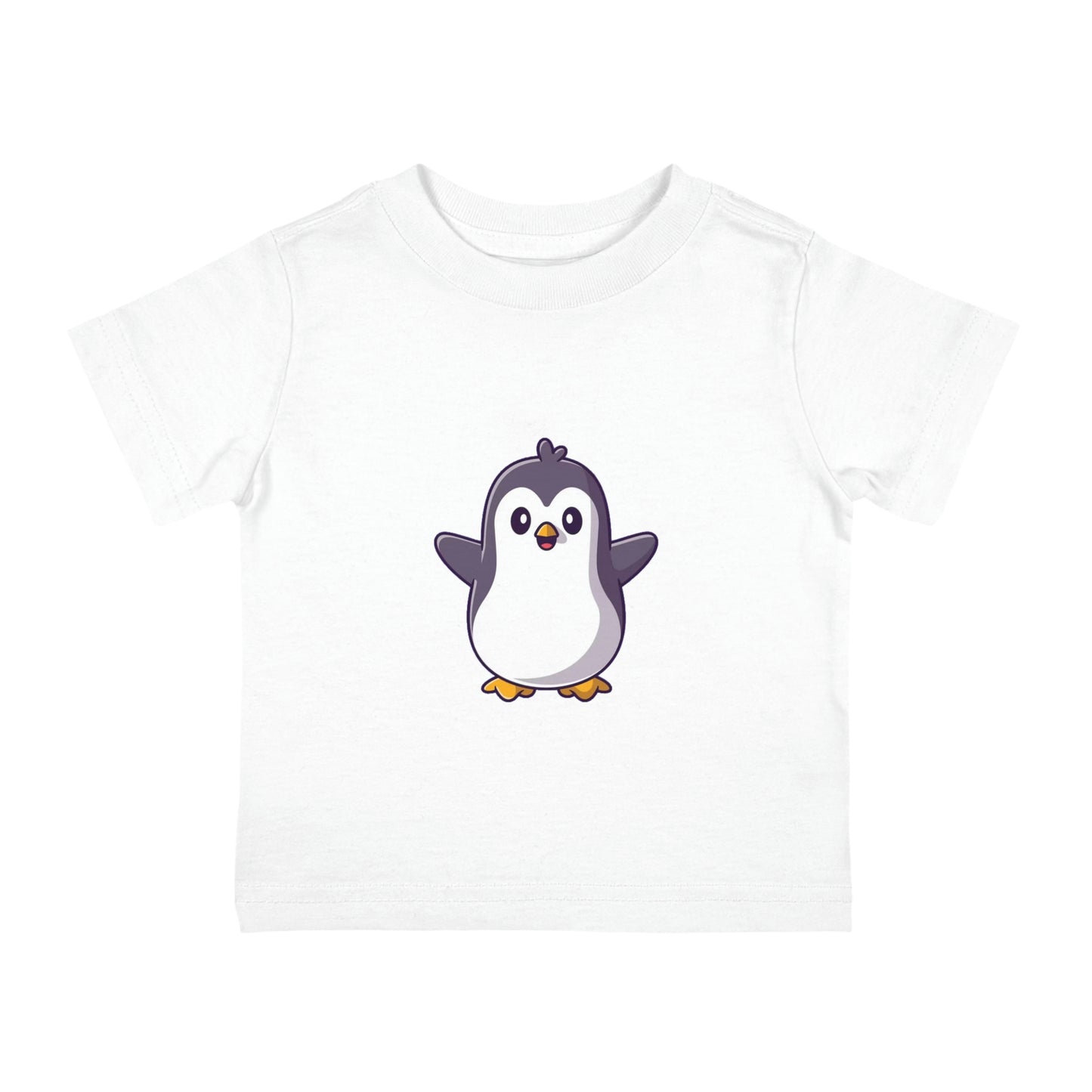 Stay Cool and Cute with Our Adorable Penguin Infant Cotton Jersey Tee