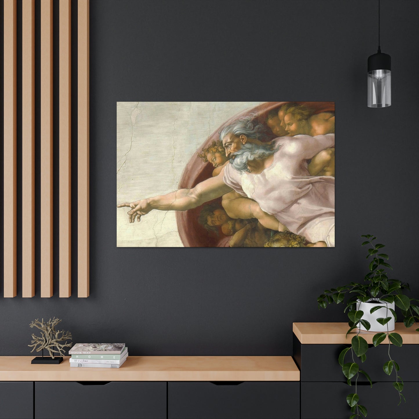 Canvas The Creation of Adam by Michelangelo Buonarroti Gallery Wraps