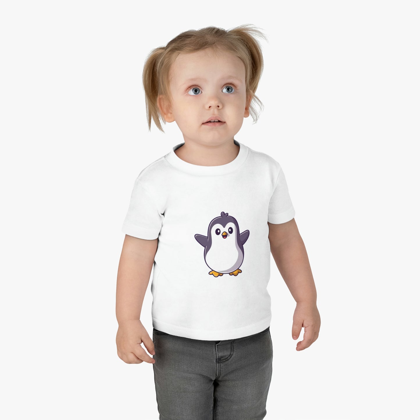 Stay Cool and Cute with Our Adorable Penguin Infant Cotton Jersey Tee