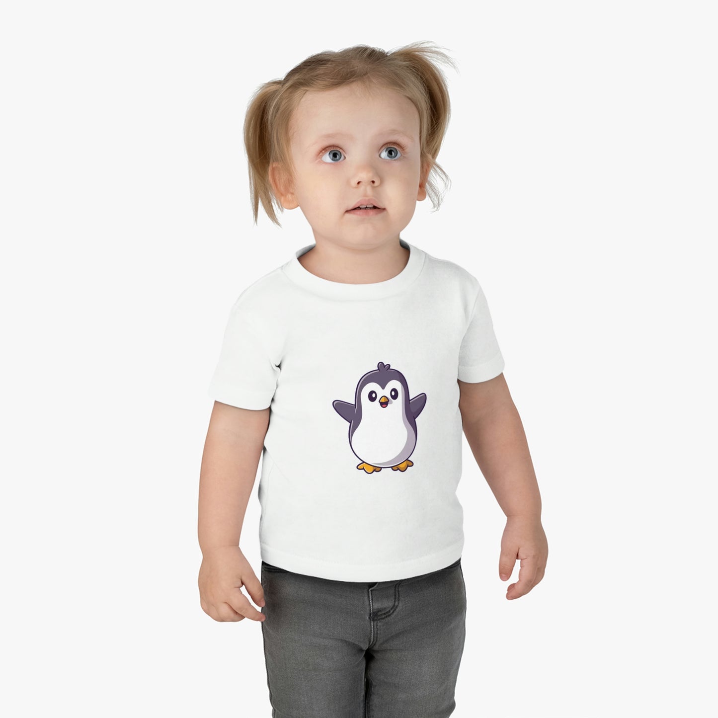 Stay Cool and Cute with Our Adorable Penguin Infant Cotton Jersey Tee