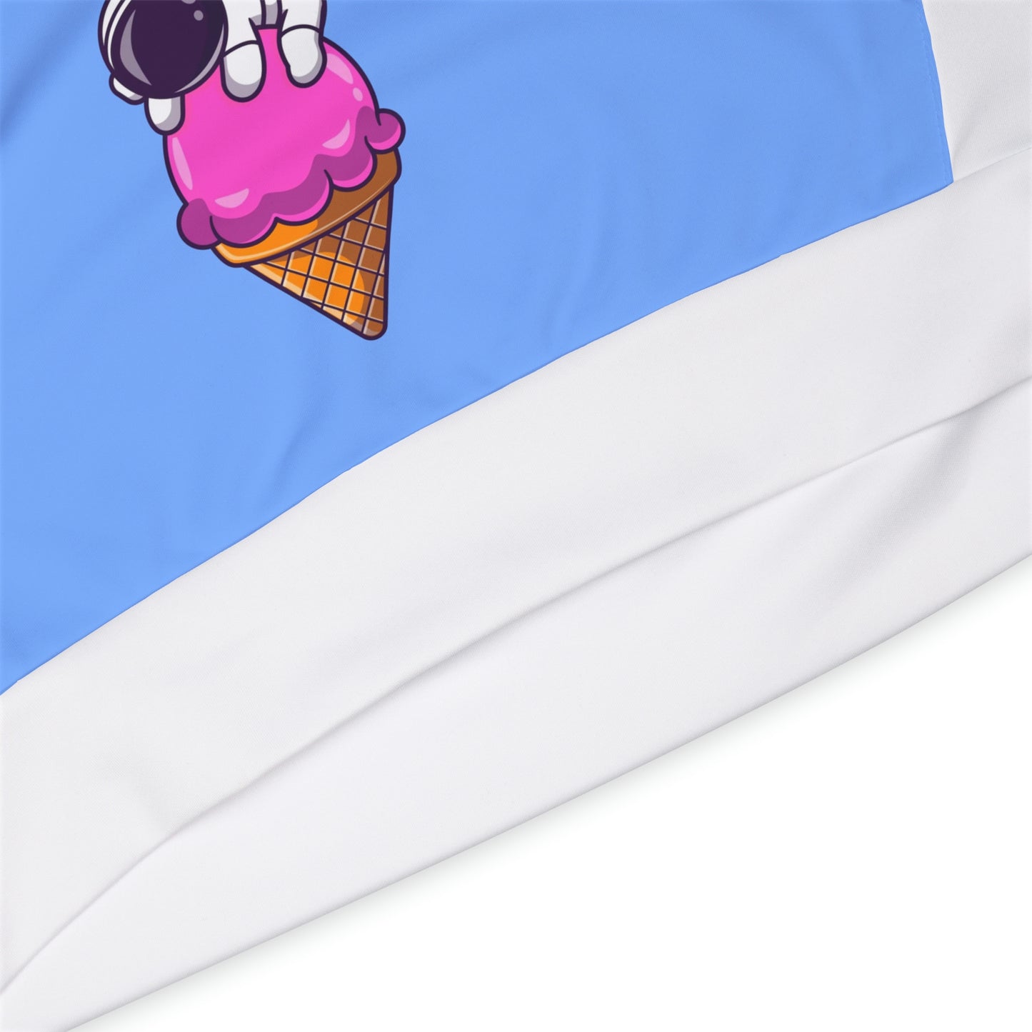 Chill Out with Our Cosmic Snoozer Astronaut Sleeping on Ice Cream Hoodie