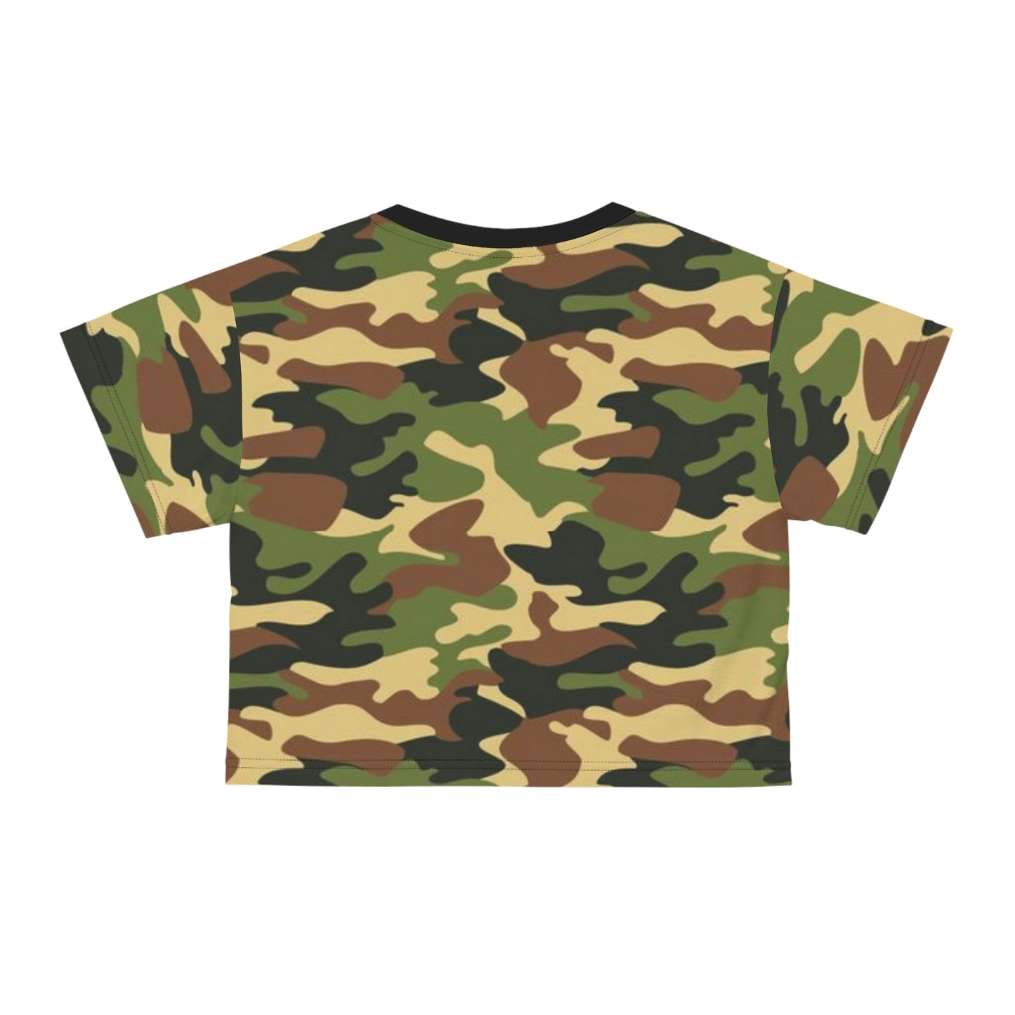 Copy of Women army camouflage Pattern Short Sleeve Shirt Crop Tee
