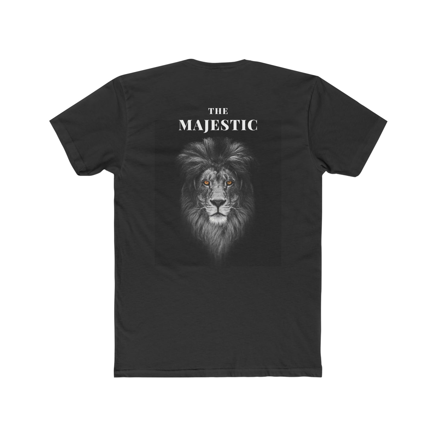 A Comfortable Tee  Men's and Women Cotton Crew Tee with Bold Lion Graphic and Inspirational Quote - Be Bold and Make a Statement