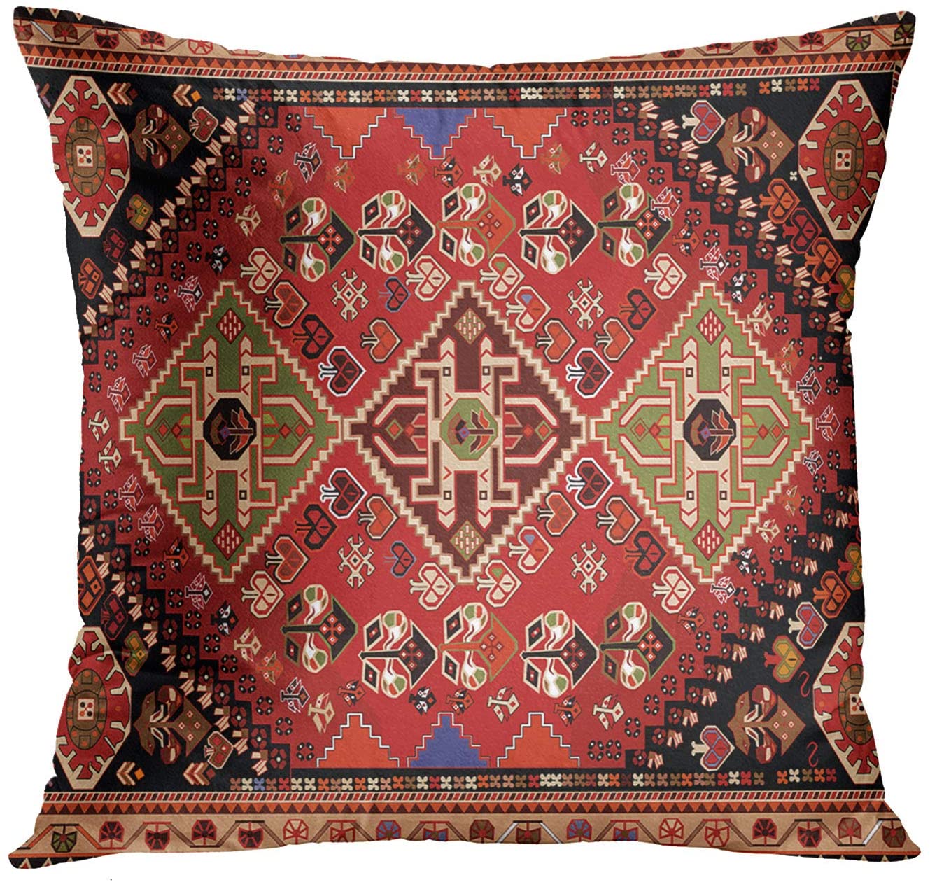 Persian Ethnic Linen Bohemian Pillowcase