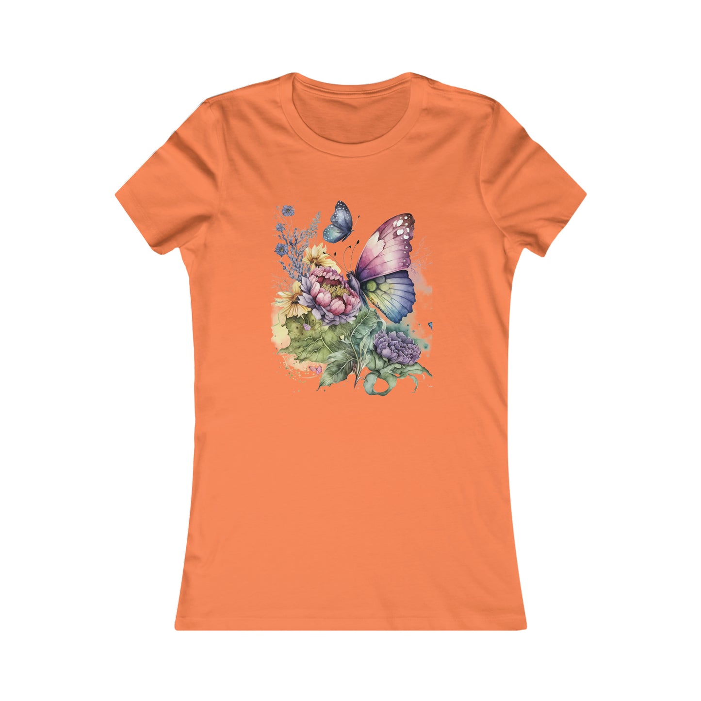 Express Yourself with Our Women's Butterfly Flowers T-Shirt - The Perfect Gift for Fashion-Forward Women and Girls